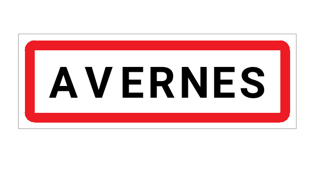 Panneau d'entrée de Avernes