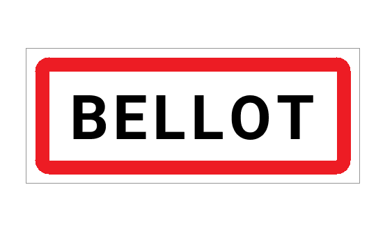 Panneau d'entrée de Bellot