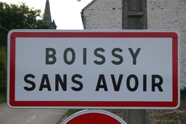 Panneau d'entrée de Boissy-sans-Avoir