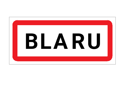 Panneau d'entrée de Blaru