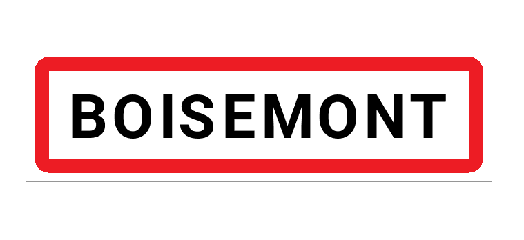 Panneau d'entrée de Boisemont