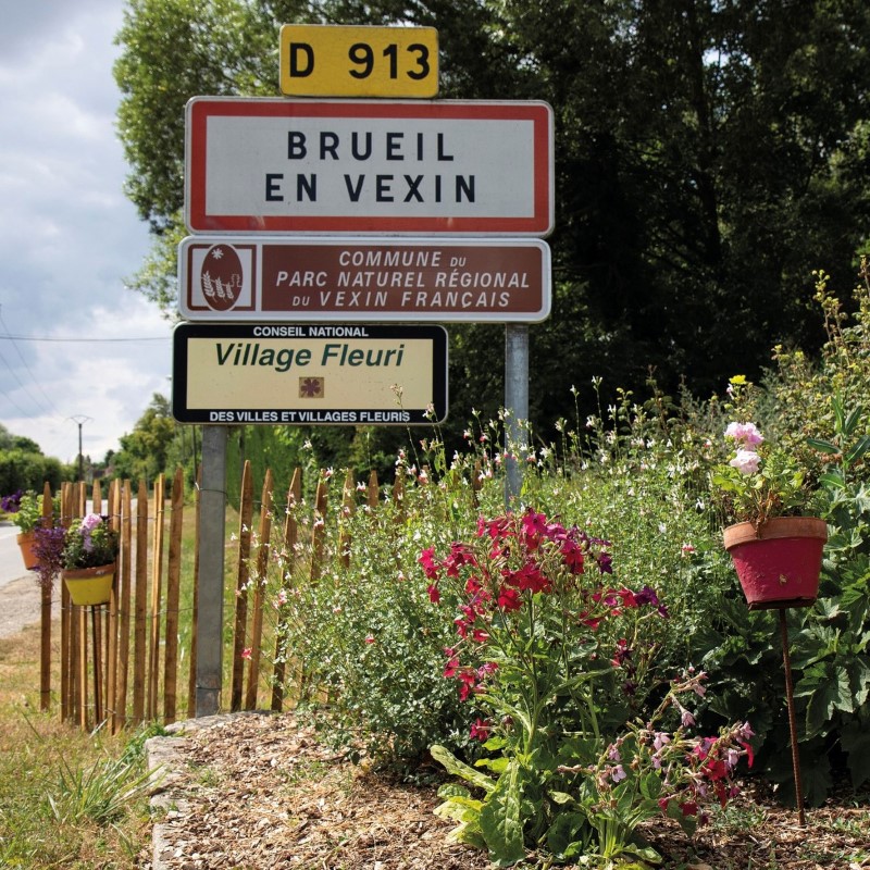 Panneau d'entrée de Brueil-en-Vexin