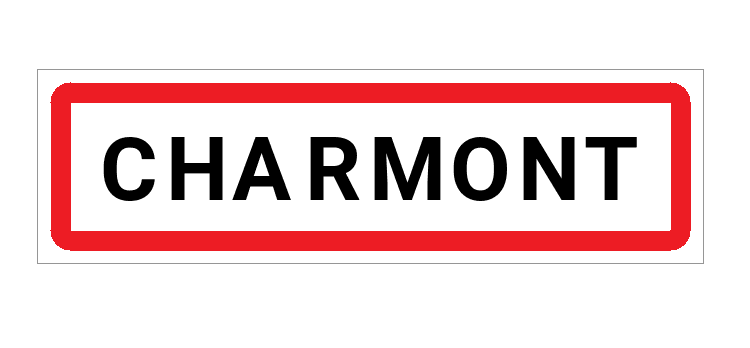 Panneau d'entrée de Charmont