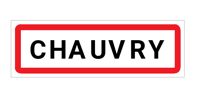 Panneau d'entrée de Chauvry