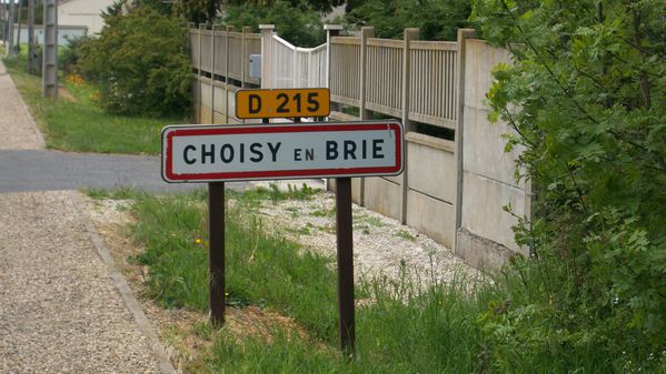 Panneau d'entrée de Choisy-en-Brie