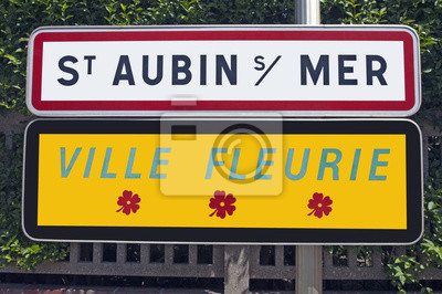 Panneau d'entrée de Saint-Aubin