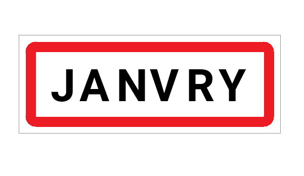 Panneau d'entrée de Janvry