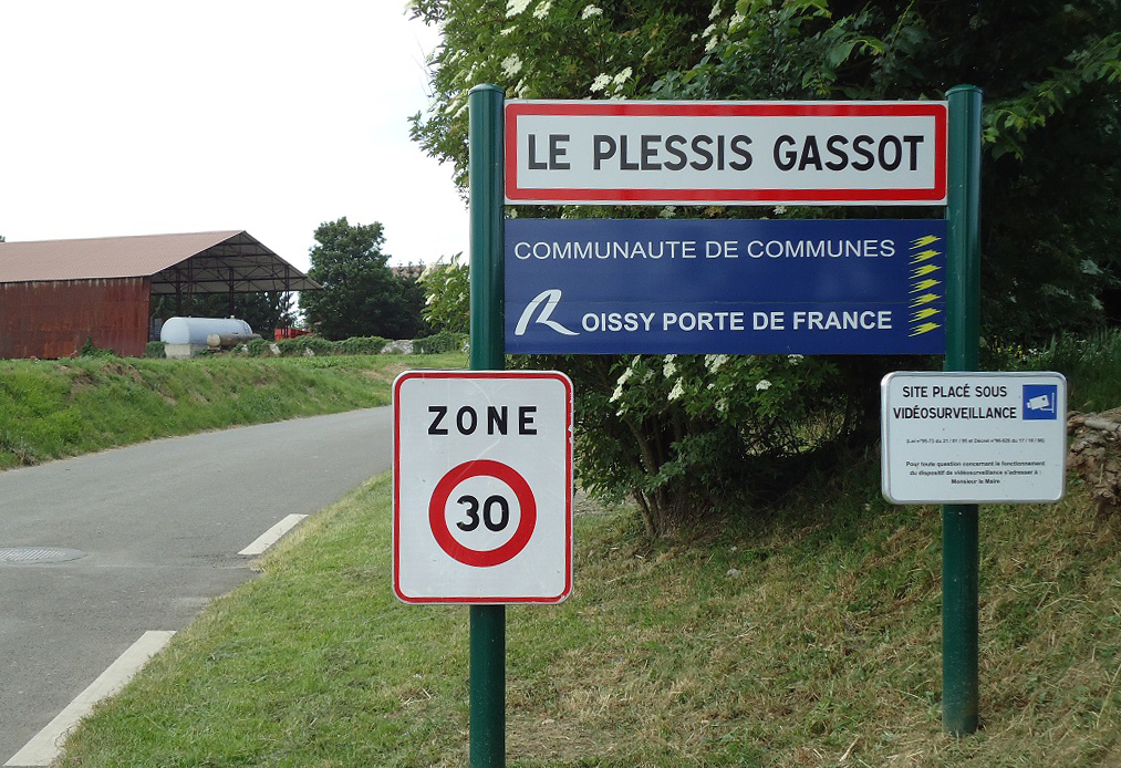 Panneau d'entrée de Le Plessis-Gassot