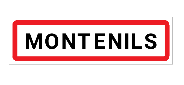 Panneau d'entrée de Montenils