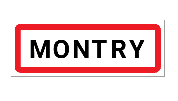 Panneau d'entrée de Montry