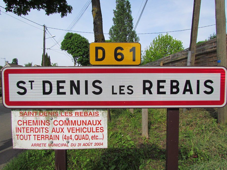 Panneau d'entrée de Saint-Denis-lès-Rebais