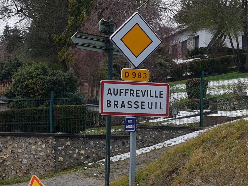 Panneau d'entrée de Auffreville-Brasseuil