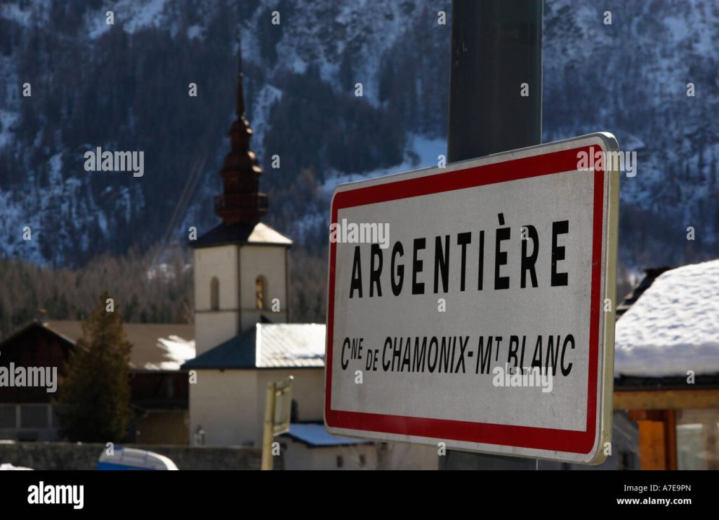 Panneau d'entrée de Argentières