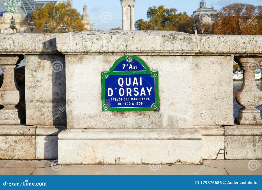 Panneau d'entrée de Orsay