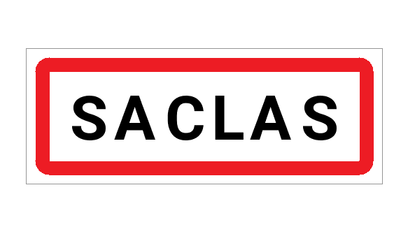 Panneau d'entrée de Saclas