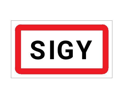 Panneau d'entrée de Sigy