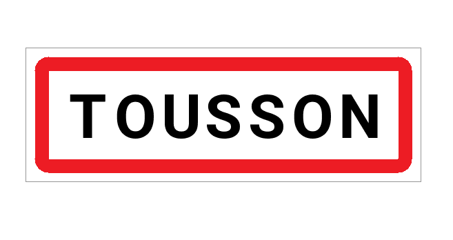 Panneau d'entrée de Tousson