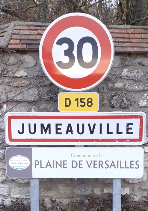 Panneau d'entrée de Jumeauville